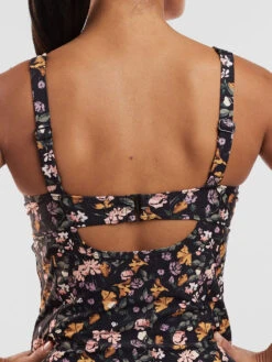 Bodacious 2.0 Underwire Tankini Top - English Garden -Satorisan Swimwear Store 600945 05