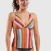 Prana Ferguson Tankini Top - Baja Stripe -Satorisan Swimwear Store 615270 01