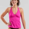 Makai Halter Tankini Top - Solid