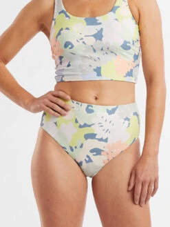 Streamline High Waisted Bikini Bottom - Barrier Reef -Satorisan Swimwear Store 633527 02