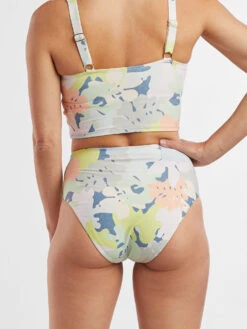 Streamline High Waisted Bikini Bottom - Barrier Reef -Satorisan Swimwear Store 633527 03