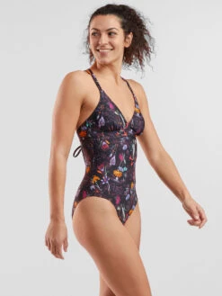 Impossible One Piece Swimsuit - Midnight Garden -Satorisan Swimwear Store 633546 03