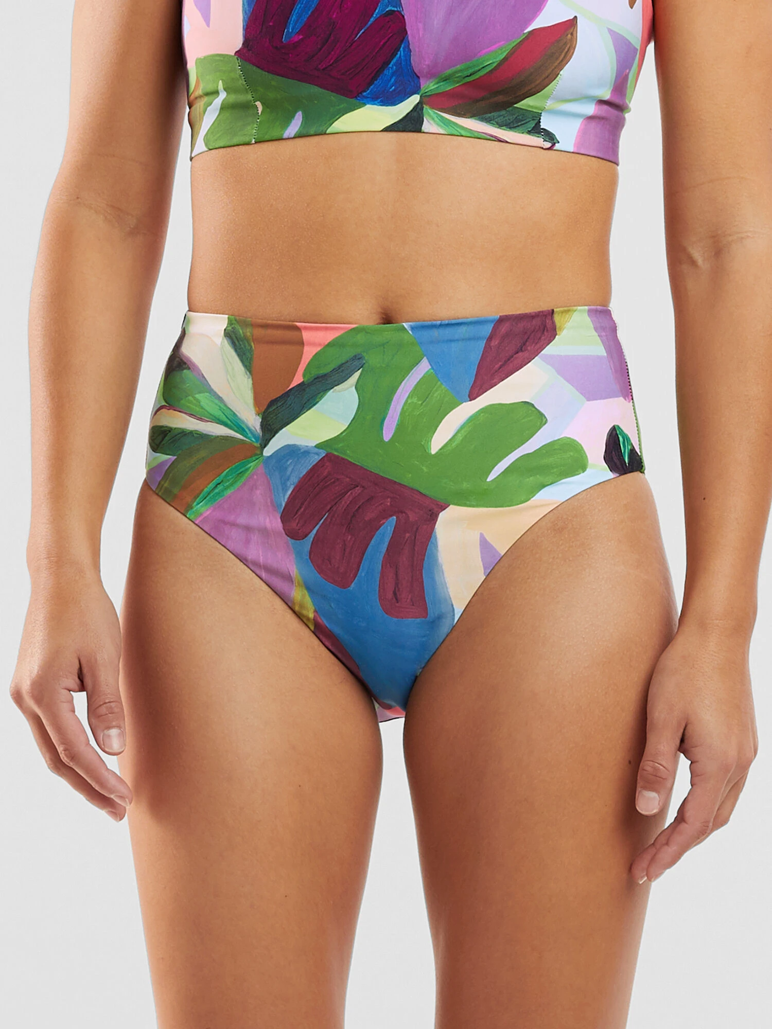 Streamline High Waisted Bikini Bottom - Bora Bora 3 Streamline High Waisted Bikini Bottom - Bora Bora