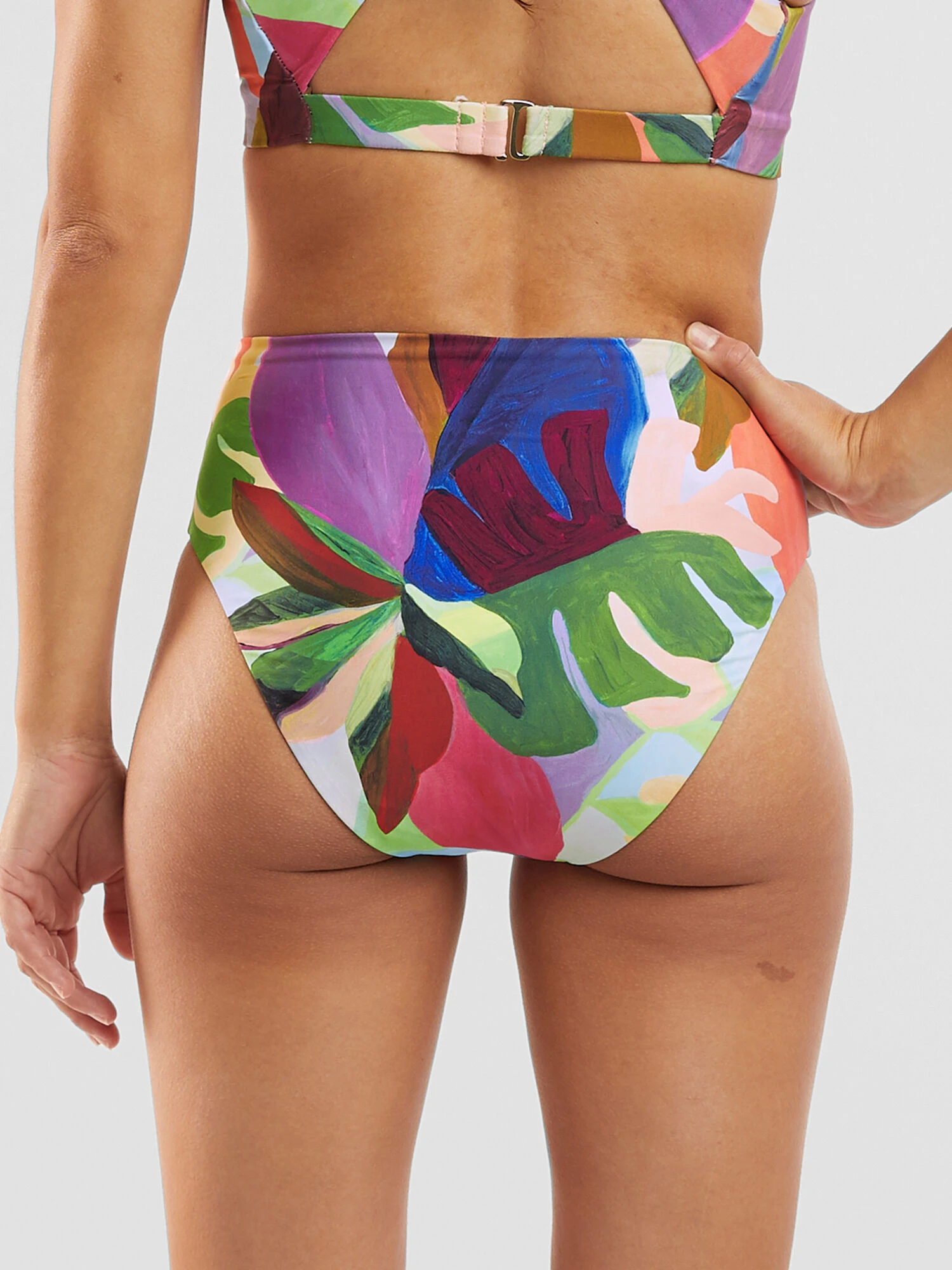 Streamline High Waisted Bikini Bottom - Bora Bora 4 Streamline High Waisted Bikini Bottom - Bora Bora - Image 2