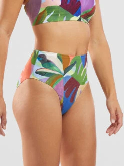 Streamline High Waisted Bikini Bottom - Bora Bora 7 Streamline High Waisted Bikini Bottom - Bora Bora -Satorisan Swimwear Store 633568 03