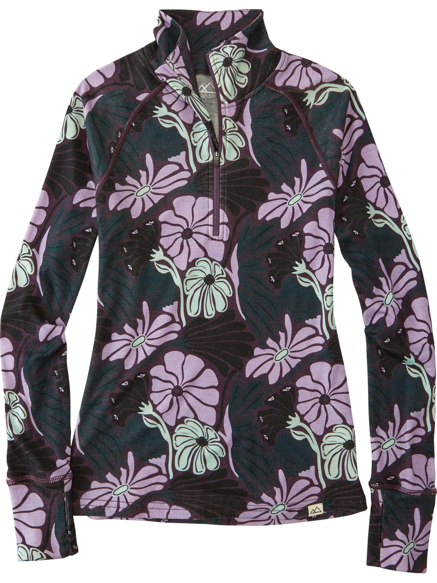 What The Bluff 1/2 Zip Long Sleeve Top 4 What The Bluff 1/2 Zip Long Sleeve Top - Image 2